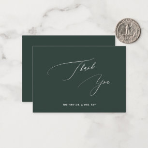 ArtsApp Hunter Green Luxe Kalligrafi Tack N Anteckningskort