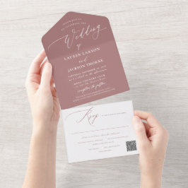ArtsApp Modern Calligraphy Dusty Ro Bröllop