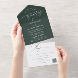 ArtsApp Modern Calligraphy Forest Grönt Bröllop