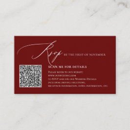 ArtsApp QR-kod elegant svar Luxe kalligrafi Tilläggskort