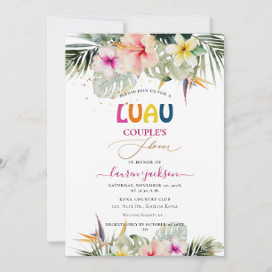 ArtsApp Tropical Paradise Luau Par Shower Inbjudningar