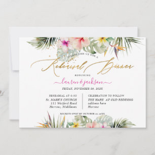 ArtsApp Tropical Paradise Rehearsal Dinner Inbjudningar