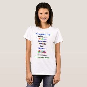 Artspeak 101 för kvinnor t-shirt