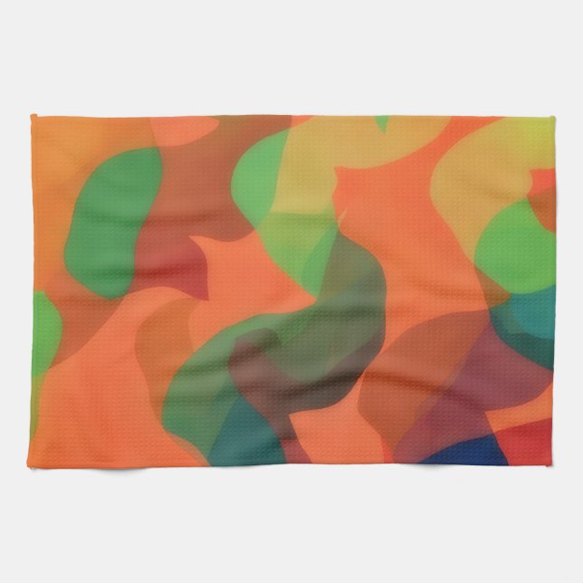 Artsy Abstract and Colorful Kitchen Towel Kökshandduk (Horisontell)