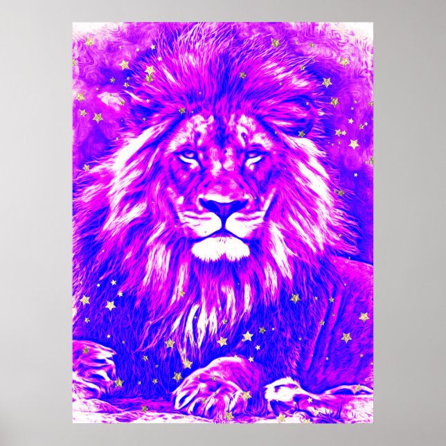 *~* Artsy + Abstrakt Bold Celestial LEJON AP23 Poster (Framsidan)