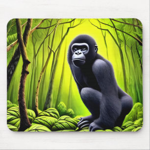 Artsy Abstrakt Jungle Gorilla Musmatta
