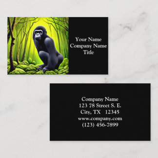 Artsy Abstrakt Jungle Gorilla Visitkort