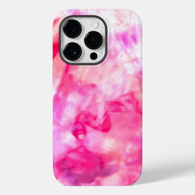 Artsy Abstrakt Summer Neon Rosa Lila Tie Dye  (Baksida)