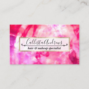 Artsy Abstrakt Summer Neon Rosa Lila Tie Dye Visitkort