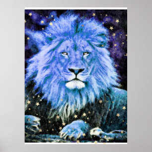 *~* Artsy AP23 Artistic Celestial Blue LEJON Poster