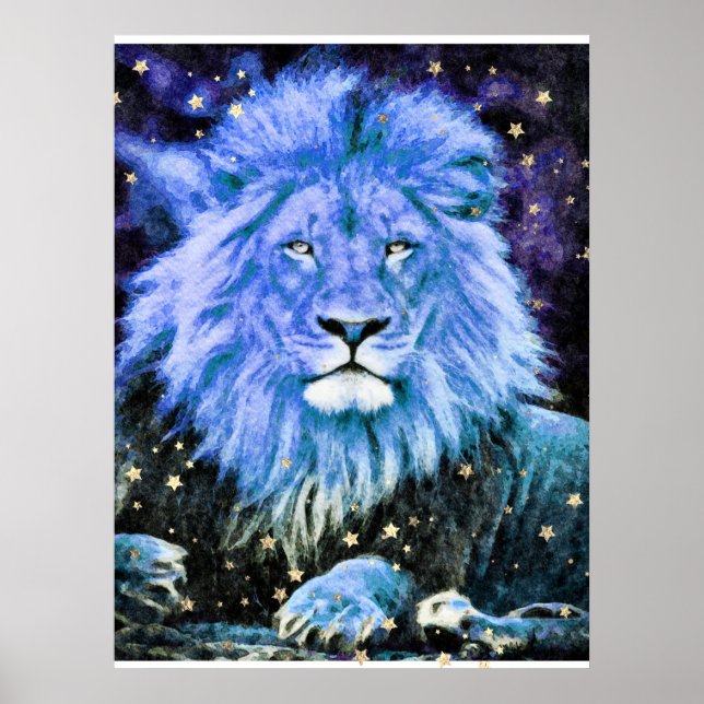 *~* Artsy AP23 Artistic Celestial Blue LEJON Poster (Framsidan)