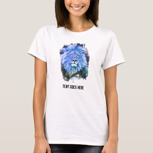 *~* Artsy AP23 Blue Artistic LEJON Painting T-Shir T Shirt (Framsida)