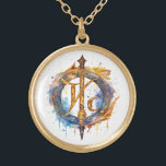 *~* Artsy AP87 Nordic RUNE VIKING Inspired Ancient Guldpläterat Halsband<br><div class="desc">(Sök AP87 efter sak Viking eller AP40 efter liknande objekt ) - NECKLACE. Bilden är stor så du känner dig fri att ÖVERFÖRA till valfri ZAZZLE-produkt. JEWELRY WITH INTENTION (R) - skapa din egen avsikt. Användan den här coolan är kreativets konstnärliga moderna men vintage vackra själ som når konst och...</div>