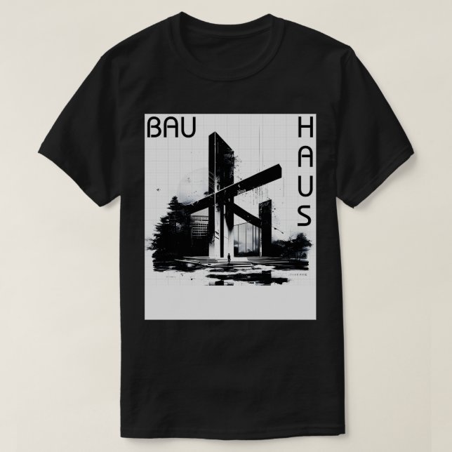Artsy Architecture 03 BW T Shirt (Design framsida)