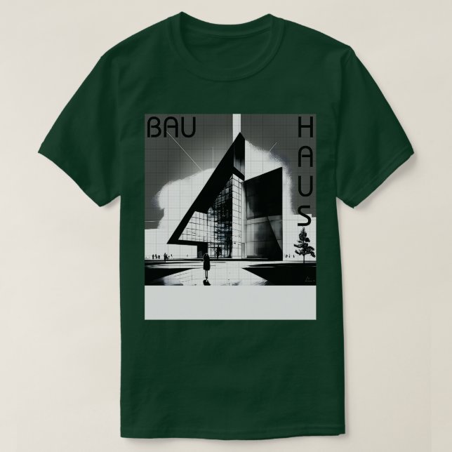 Artsy Architecture 04 BW T Shirt (Design framsida)