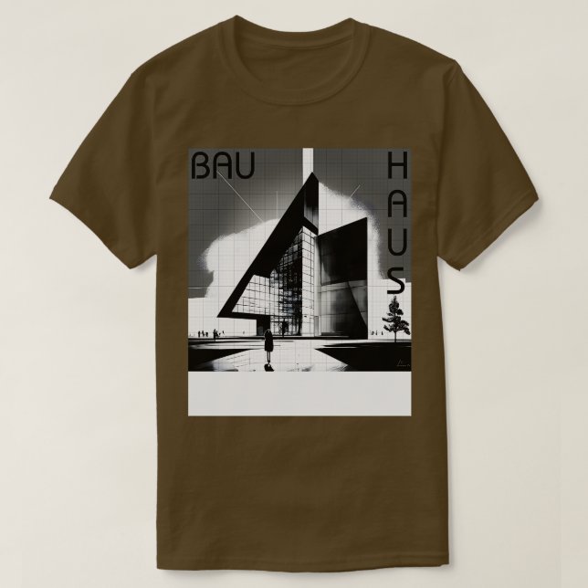Artsy Architecture 04 BW T Shirt (Design framsida)