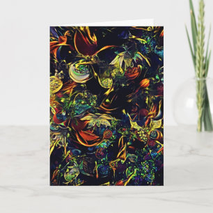 Artsy Avante-Garde-julkort - Helgdag Kort