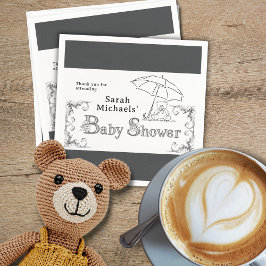Artsy Baby Shower Pappersservett