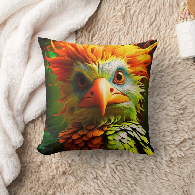 Artsy Bird Kudde (Filt)