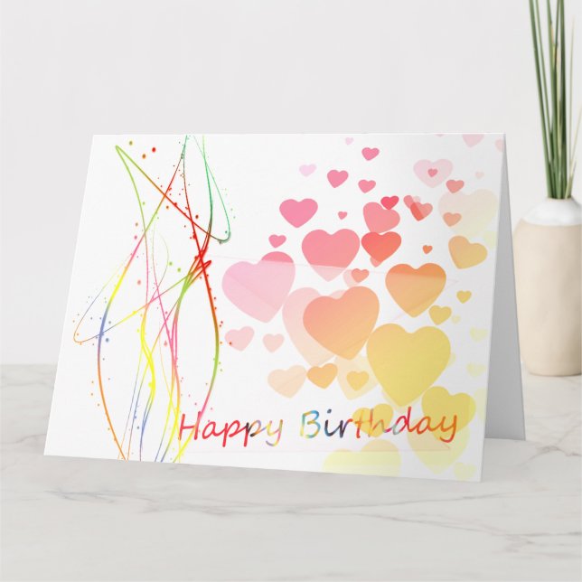 Artsy Birthday Kort (Framsida)