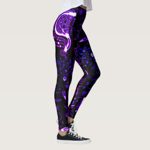 Artsy Black Lila Leggings
