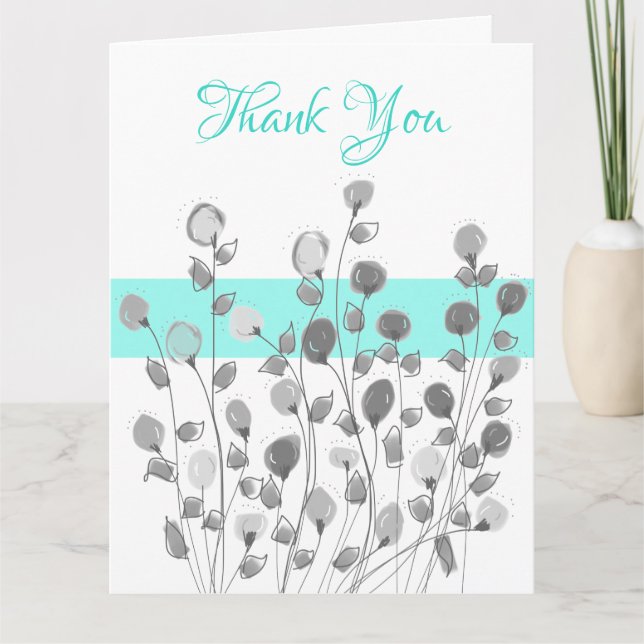 Artsy Blommigt i Grays Kort (Framsida)