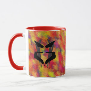 Artsy Blue Psychiatrist Rorschach Blot Mugg