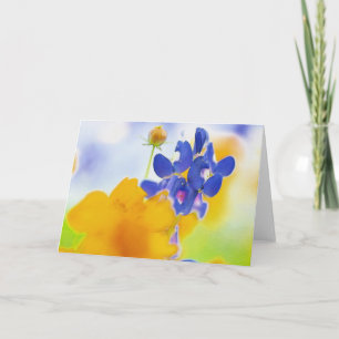 Artsy Bluebonnet Design Kort