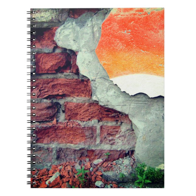 Artsy Brick Wall Anteckningsbok (Framsidan)