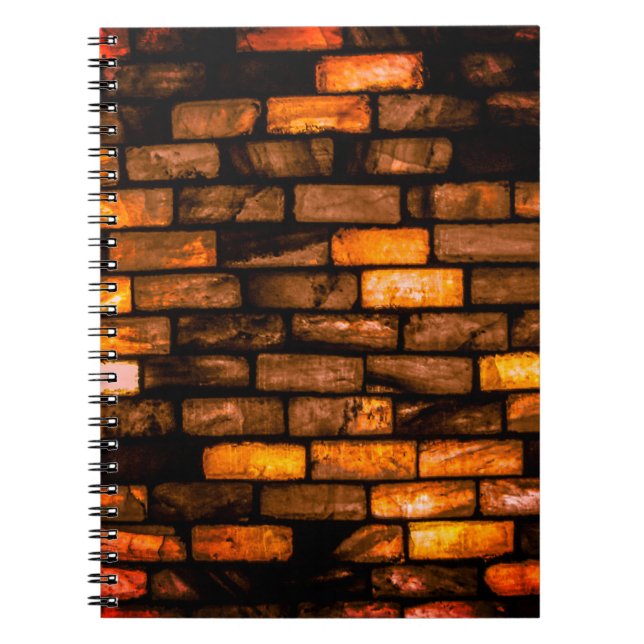 Artsy Brick Wall Anteckningsbok (Framsidan)