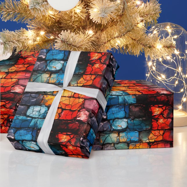 Artsy Brick Wall Presentpapper (Helgdagar)