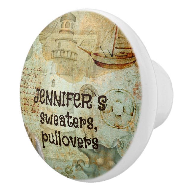 Artsy brun sandgråsej färg anpassningsbar vid kust knopp (Höger)