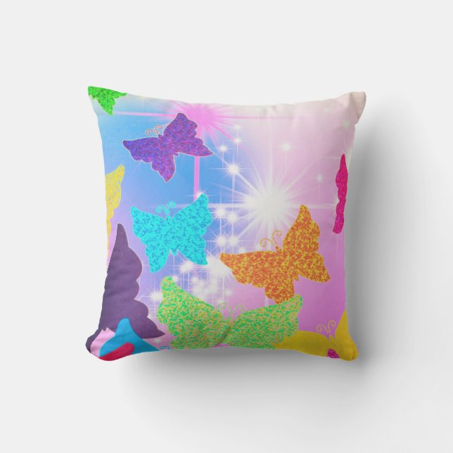 Artsy Butterches Kudde (Framsida)