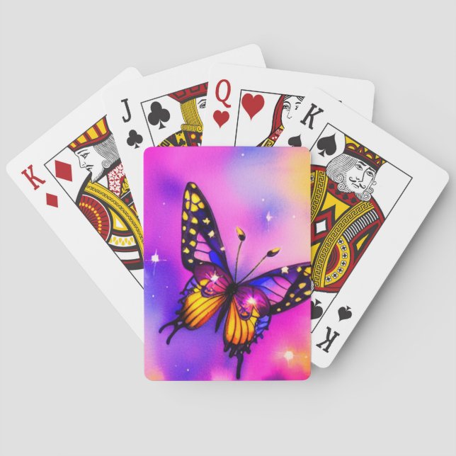 Artsy Butterfly Casinokort (Baksidan)