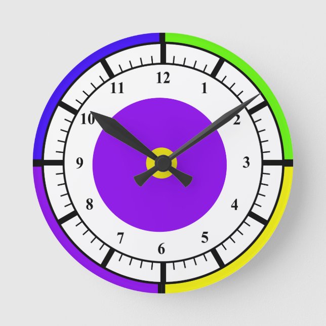 Artsy Clock Rund Klocka (Framsida)