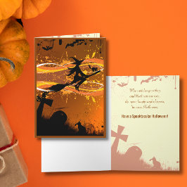 Artsy, Coola, Silhouette Halloween-kort Kort