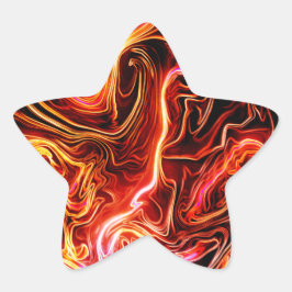 Artsy Design Stjärnformat Klistermärke