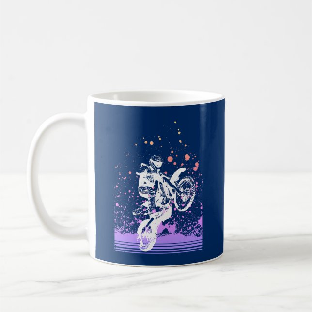 Artsy Dirt Bike Kaffemugg (Vänster)