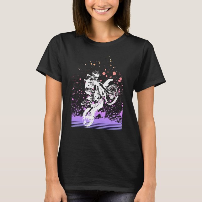 Artsy Dirt Bike T Shirt (Framsida)