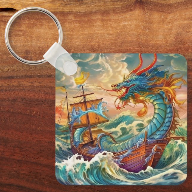 Artsy Dragon Nyckelring (Framsida)