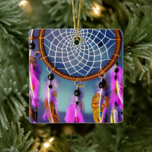 Artsy Dream Catcher Julgransprydnad Keramik