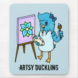 Artsy Duckling-anpassadet Artist MousePad Musmatta