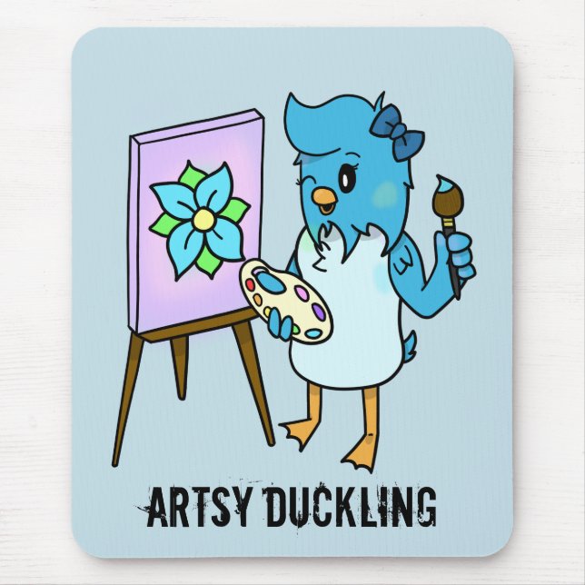 Artsy Duckling-anpassadet Artist MousePad Musmatta (Framsidan)