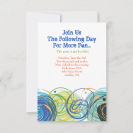 ARTSY FARTSY Pub Bat mitzvah Party Card Inbjudningar