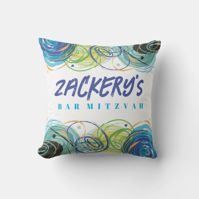 ARTSY FARTSY Pub Bat mitzvah Party Pillow Kudde (Framsida)