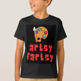 artsy-fartsy t shirt