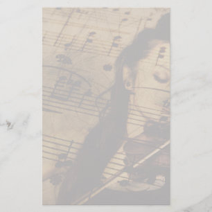 Artsy fiolmusik brevpapper