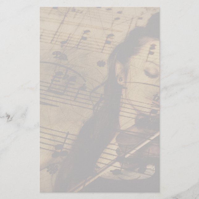 Artsy fiolmusik brevpapper (Framsida)