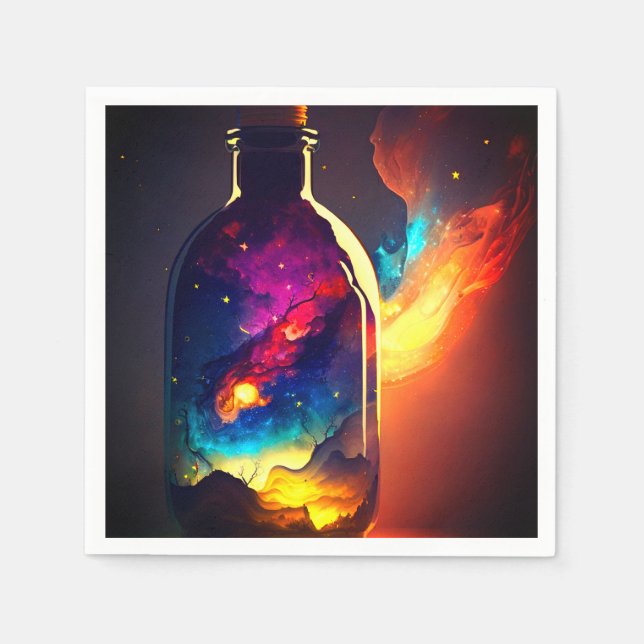 Artsy Flaska Pappersservett (Framsidan)