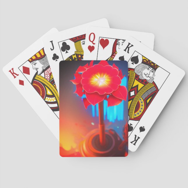 Artsy Flower Casinokort (Baksidan)